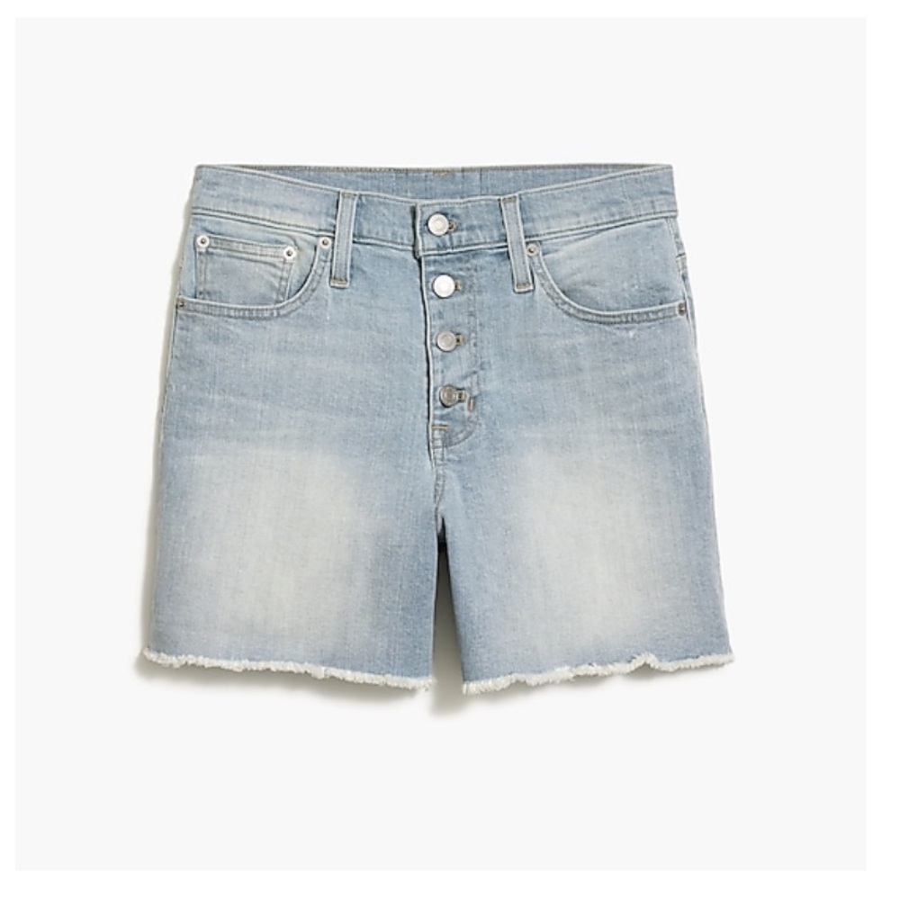 Button Front J. Crew Factory denim shorts NWOT